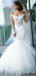 Gorgeous V-neck Off-Shoulder Strapless Mermaid Long Wedding Dresses,WD3097