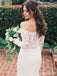 Gorgeous Lace Appliques Illusion Mermaid Long Wedding Dresses,WD3101