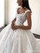 Gorgeous V-neck Lace Appliques Straps A-line Long Wedding Dresses,WD3106