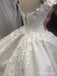 Gorgeous V-neck Lace Appliques Straps A-line Long Wedding Dresses,WD3106