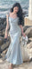 Elegant V-neck Mermaid Long Prom Dress,PD38125