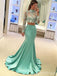 Gorgeous Lace Long Sleeves Mermaid Long Prom Dress,PD38161