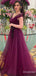 Simple Elegant V-neck A-line Long Prom Dress,PD38167