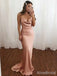 Sexy Scoop Spaghetti Strap Mermaid Long Prom Dress,PD381862