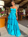 Gorgeous Strapless A-line Long Prom Dress,PD381869