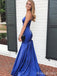 Elegant Spaghetti Strap Mermaid Long Prom Dress,PD37660