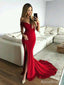 Sexy V-neck Off-Shoulder Strapless Mermaid Split Side Long Prom Dress,PD382056