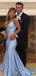 Elegant V-neck Spaghetti Strap Mermaid Prom Dress,Evening Dress,PD382062