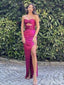 Elegant Sweetheart Strapless Split Side Mermaid Long Prom Dress,Evening Dress,PD382069