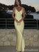 Elegant V-neck Spaghetti Strap Mermaid Long Prom Dress,Evening Dress,PD382127