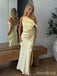 Gorgeous One Shoulder Split Side Yellow Mermaid Long Prom Dress,Evening Dress,PD382147