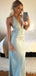 Gorgeous V-neck Halter Lace Mermaid Long Prom Dress,Evening Dress,PD382152