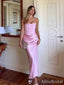 Elegant Pink Strapless Mermaid Long Prom Dress,Evening Dress,PD382157