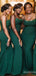 Sexy Spaghetti Strap Mermaid Long Bridesmaid Dress,PD3264
