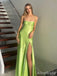 Simple Spaghetti Strap Split Side A-line Long Prom Dress,Evening Dress,PD37685