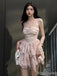 Elegant Halter A-line Short Mini Homecoming Dress, HD3187