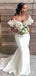 Sexy V-neck Off-Shoulder Mermaid Long Bridesmaid Dress,PD3285