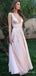 Sparkly Sequins V-neck A-line Long Prom Dress,Evening Dress,PD37702