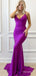 Sexy V-neck Spaghetti Strap Mermaid Long Prom Dress,Evening Dress,PD37719