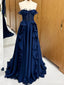 Elegant Strapless Ruffles A-line Long Prom Dress,Evening Dress,PD37722