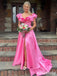 Elegant V-neck Split Side A-line Long Prom Dress,Evening Dress,PD37755