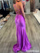 Sexy V-neck Spaghetti Strap Mermaid Long Prom Dress,Evening Dress,PD37757