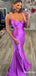 Sexy V-neck Spaghetti Strap Mermaid Long Prom Dress,Evening Dress,PD37757