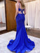 Sparkly Spaghetti Strap Split Side Mermaid Long Prom Dress,Evening Dress,PD37760