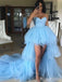 Elegant Sweatheart Strapless A-line Long Prom Dress,PD37856