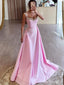 Elegant V-neck A-line Long Prom Dress,Evening Dress,PD37824