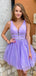 Elegant Sleeveless A-line Short Mini Homecoming Dress, HD3122