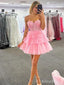 Elegant Sweatheart Strapless A-line Short Mini Homecoming Dress, HD32707