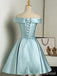 Elegant Off-Shoulder Strapless A-line Short Homecoming Dress, HD32716