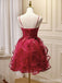 Gorgeous Spaghetti Strap A-line Short Homecoming Dress, HD32717