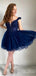 Elegant Lace A-line Short Mini Homecoming Dress, HD3132