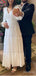 Elegant V-neck Long Sleeves A-line Long Prom Dress,PD37942