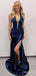 Sexy Deep V-neck Backless Mermaid Long Prom Dress,PD37978