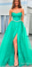 Elegant V-neckOff-Shoulder A-line Long Prom Dress,PD38043