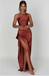 Elegant One Shoulder Split Side Mermaid Long Prom Dress,PD38127