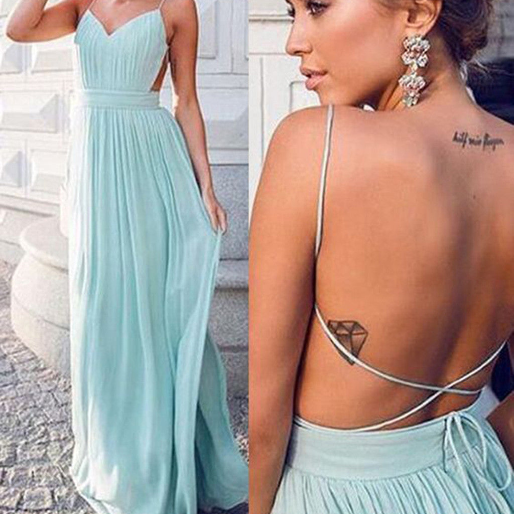 Tiffany Blue Maxi Dresses