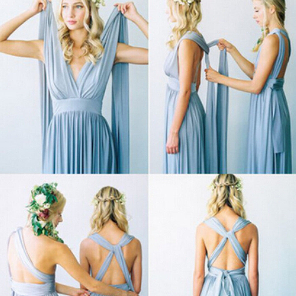 Convertible jersey shop bridesmaid dress